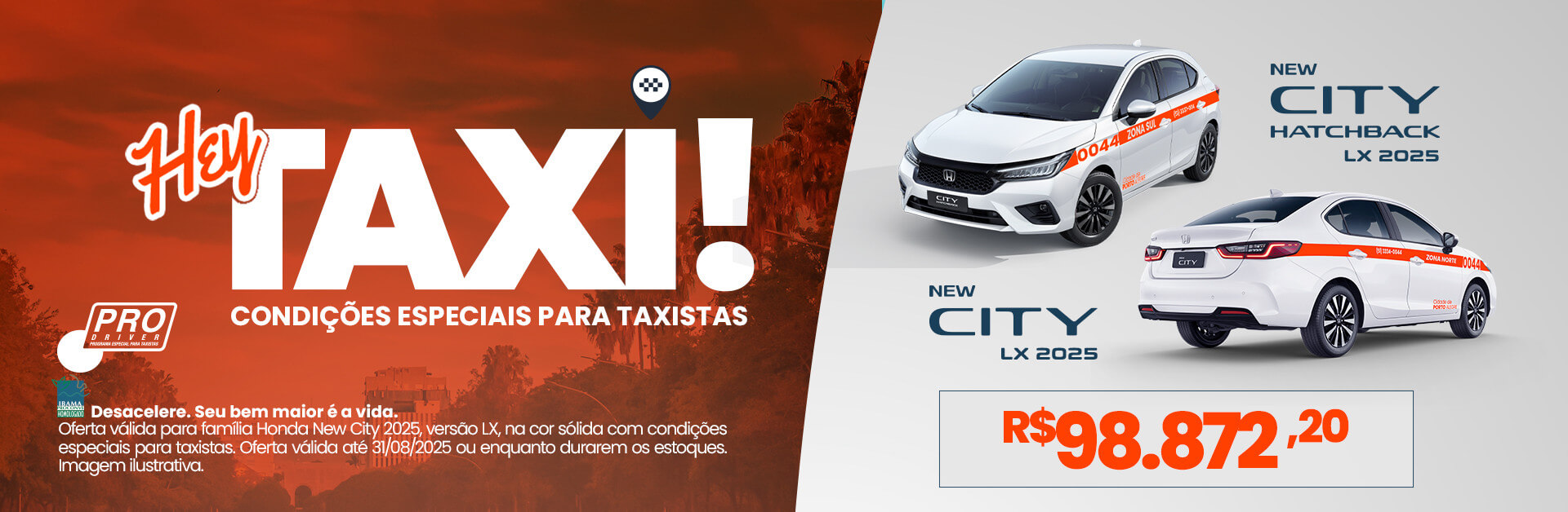 Linha City para Taxistas