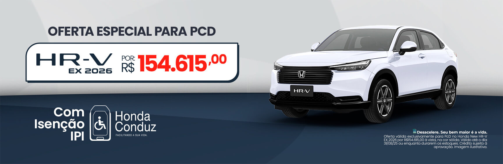 HR-V EX 2026 para PCD