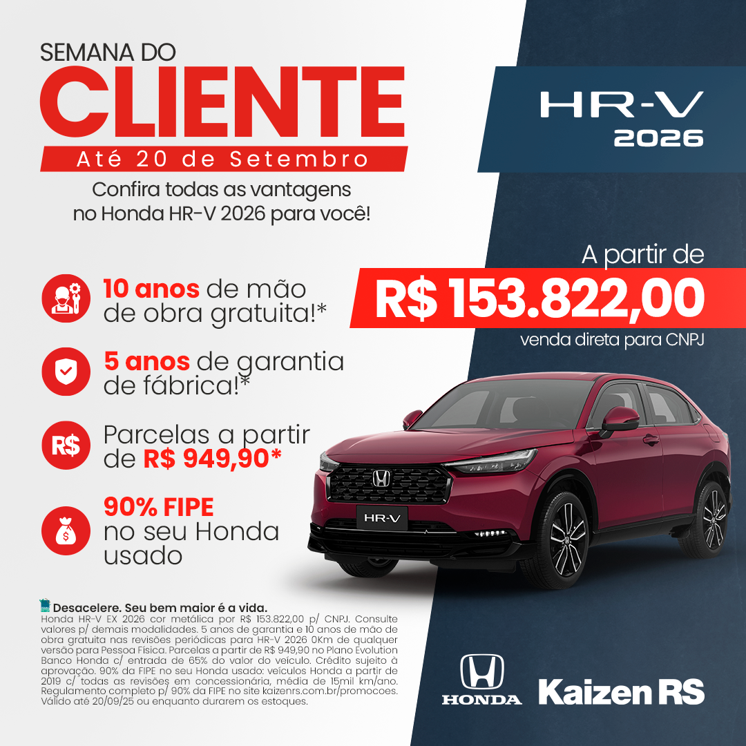 Semana do Cliente - Especial HR-V 2026