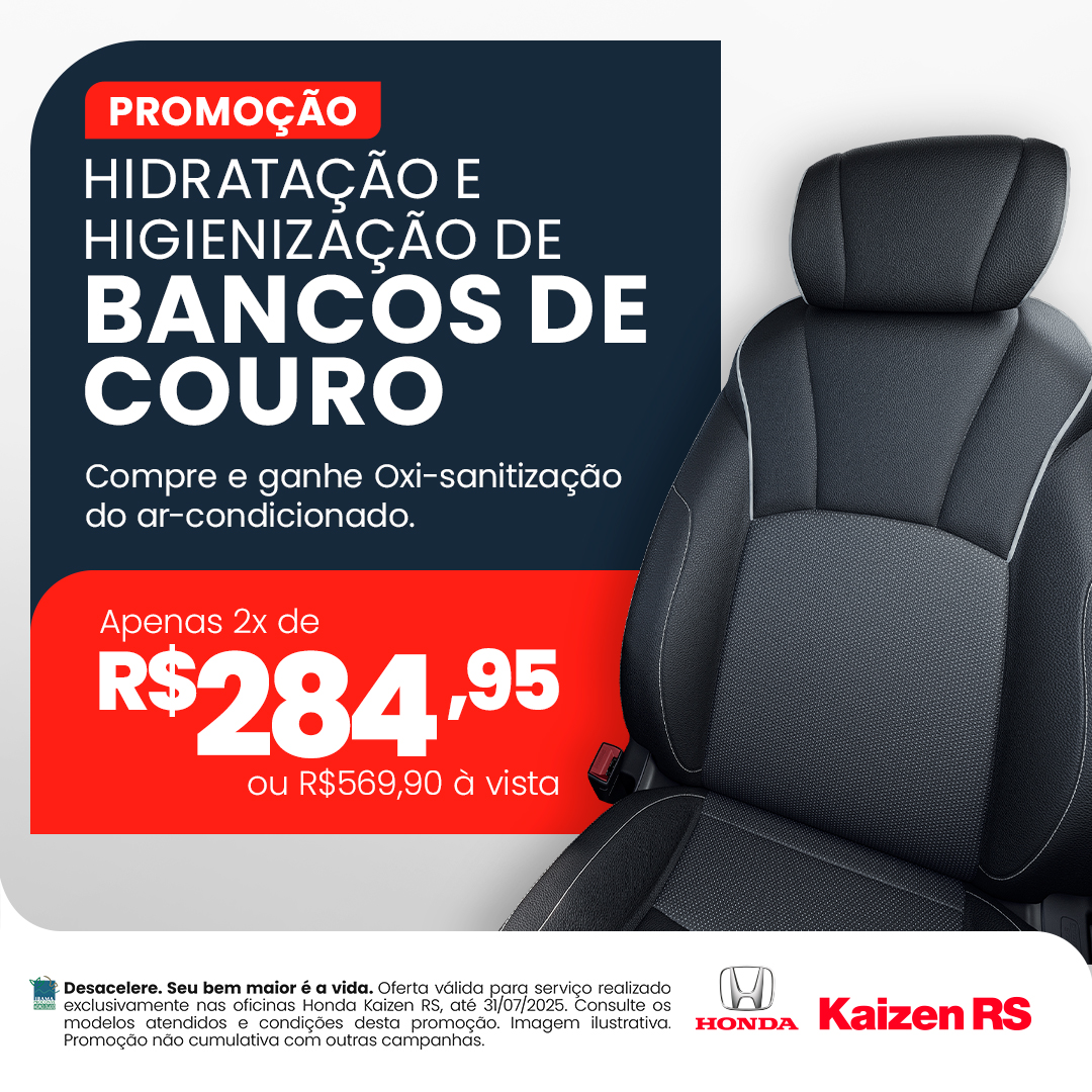 Promoção e Hidratação e Higienização de Bancos de Couro