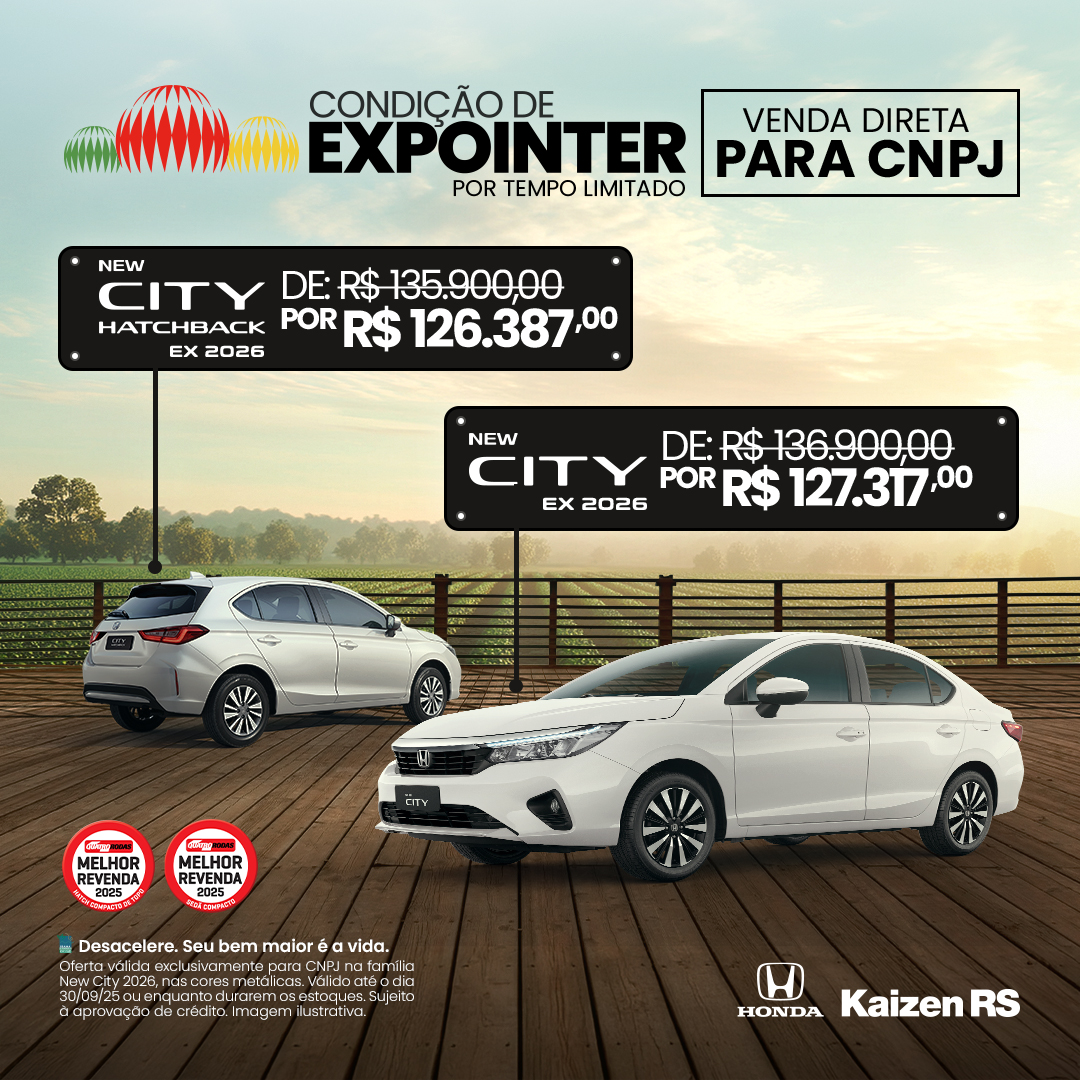 Linha City EX: Venda direta para CNPJ
