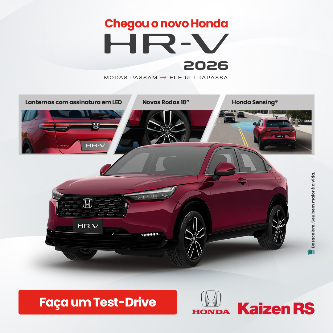 O Honda HR-V 2026 chegou com tudo!