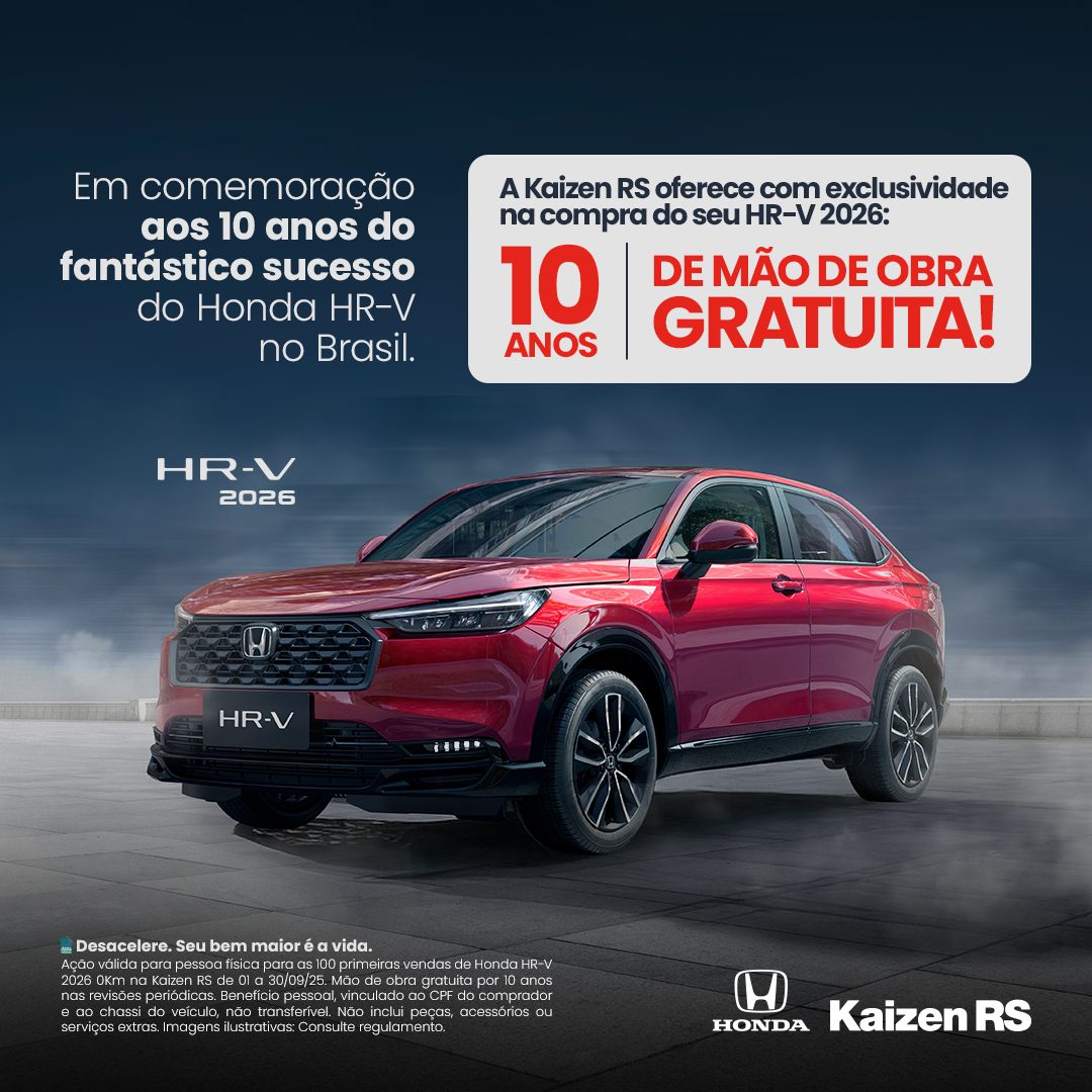 Em comemoração aos 10 anos de sucesso da HR-V