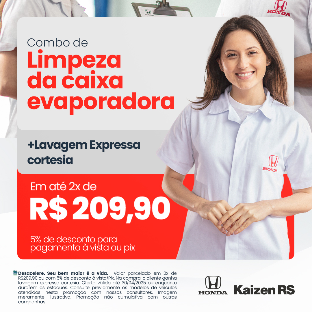 Combo de Limpeza da Caixa Evaporadora