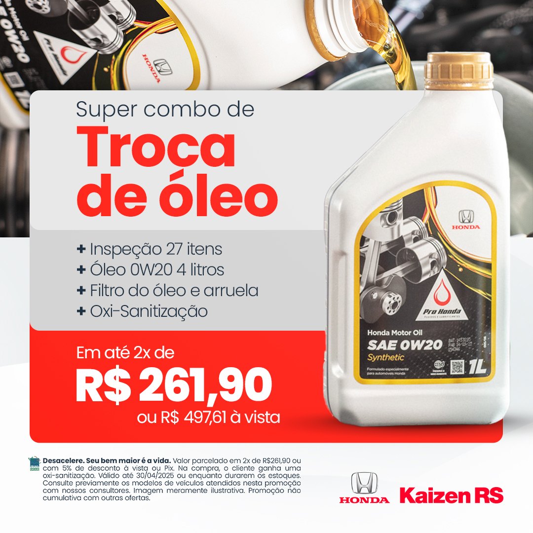 Troca de óleo